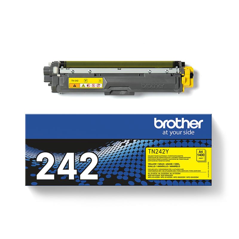 Brother Toner TN-242 TN242 Yellow Gelb 1,4k (TN242Y)