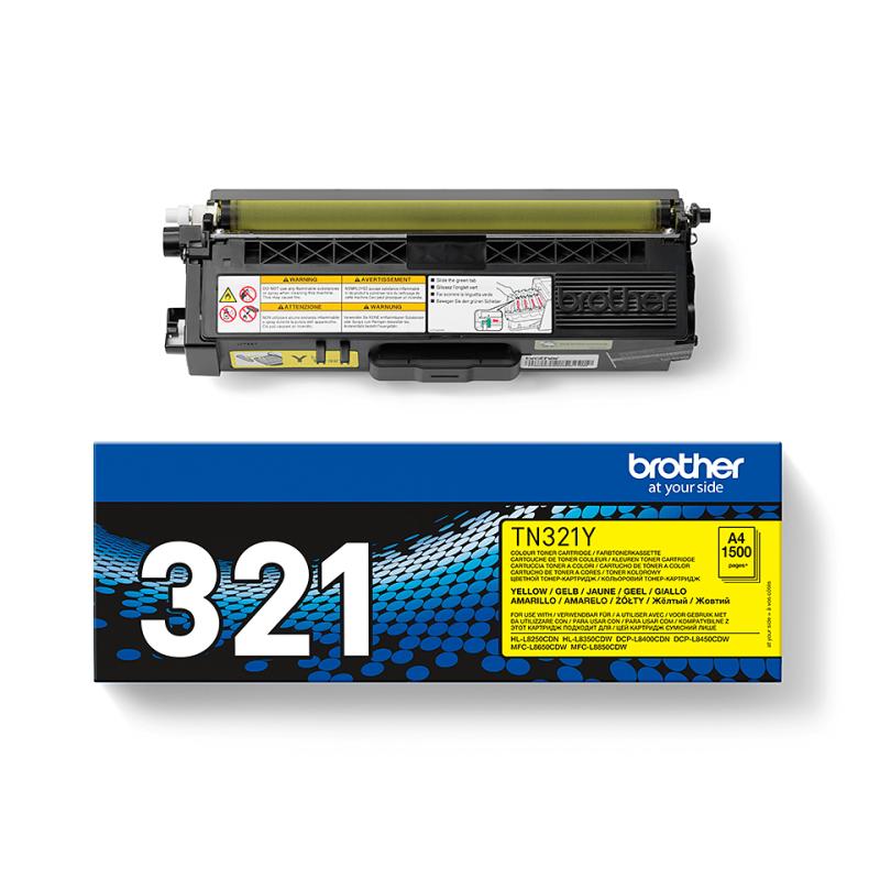 Brother Toner TN-321 TN321 Yellow Gelb 1,5k (TN321Y)