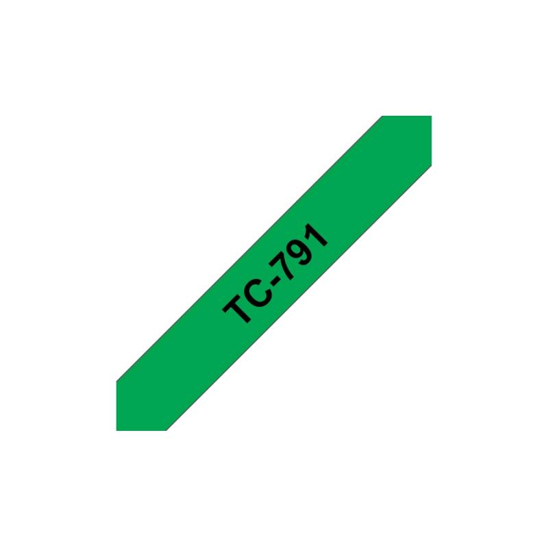 Brother TZ-Schriftbandkassette TZSchriftbandkassette TC-791 TC791 Green Black (TC791)