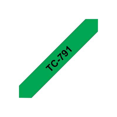 Brother TZ-Schriftbandkassette TZSchriftbandkassette TC-791 TC791 Green Black (TC791)