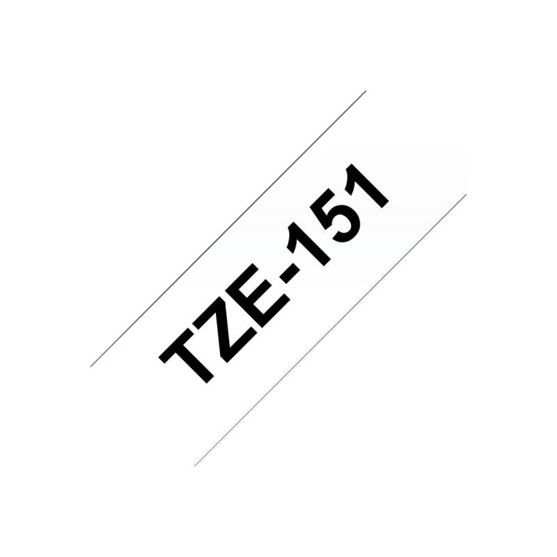 Brother TZE-Schriftbandkassette TZESchriftbandkassette TZe-151 TZe151 Transparent Black (TZE151)