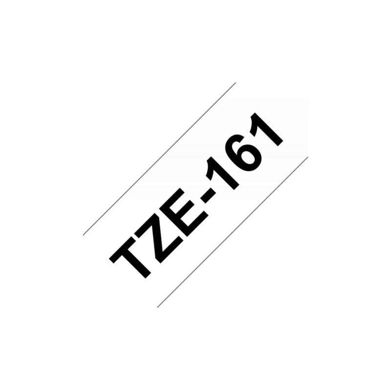 Brother TZE-Schriftbandkassette TZESchriftbandkassette TZe-161 TZe161 Transparent Black (TZE161)