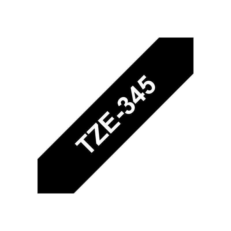 Brother TZE-Schriftbandkassette TZESchriftbandkassette TZe-345 TZe345 Black White (TZE345)