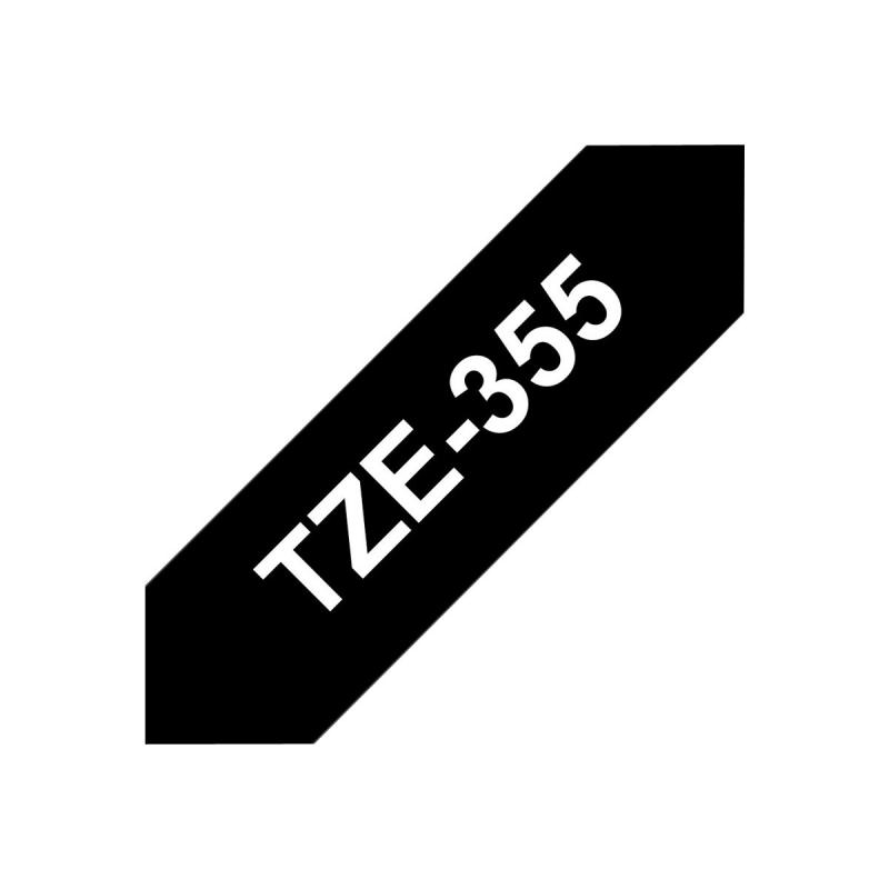 Brother TZE-Schriftbandkassette TZESchriftbandkassette TZe-355 TZe355 Black White (TZE355)