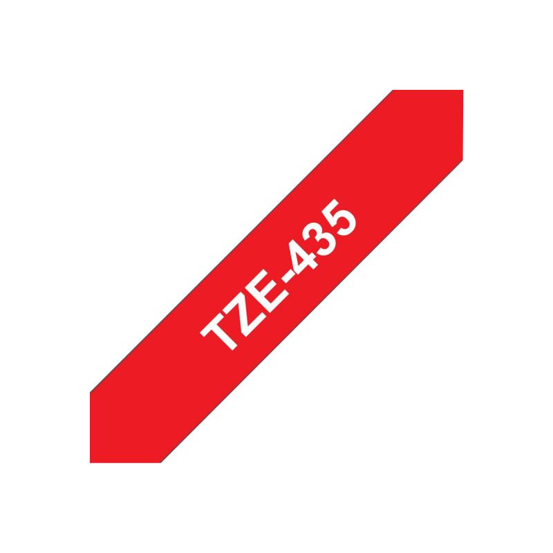 Brother TZE-Schriftbandkassette TZESchriftbandkassette TZe-435 TZe435 Red White (TZE435)