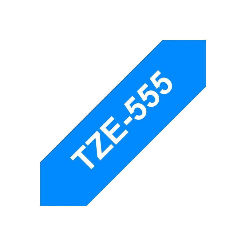 Brother TZE-Schriftbandkassette TZESchriftbandkassette TZe-555 TZe555 Blue White (TZE555)