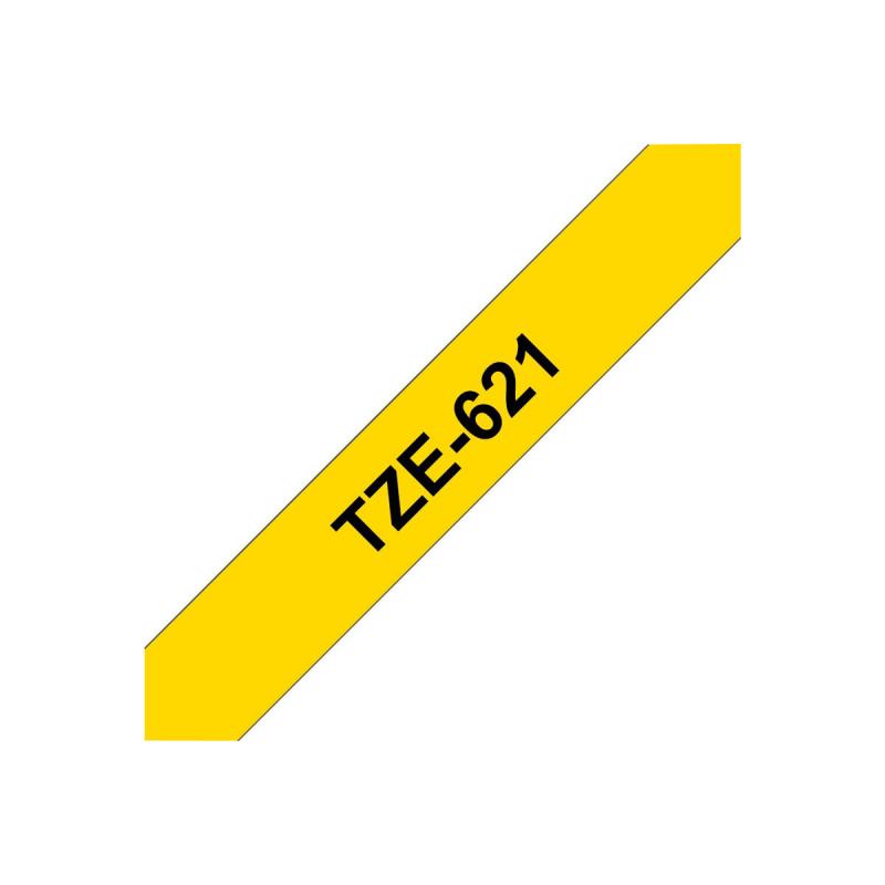 Brother TZE-Schriftbandkassette TZESchriftbandkassette TZe-621 TZe621 Yellow Black (TZE621)