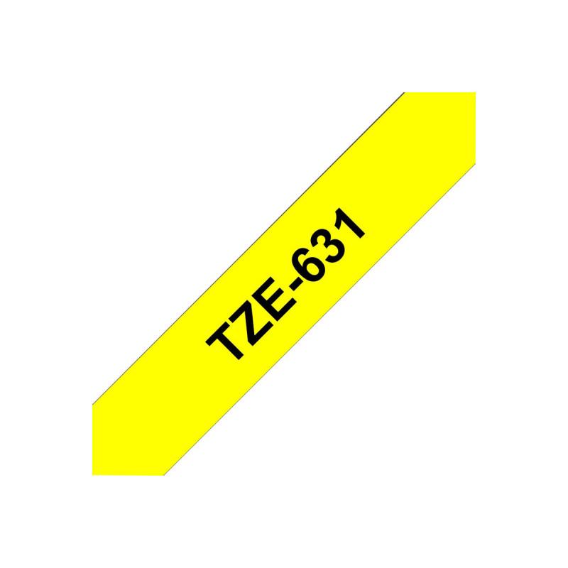 Brother TZE-Schriftbandkassette TZESchriftbandkassette TZe-631 TZe631 Yellow Black (TZE631)