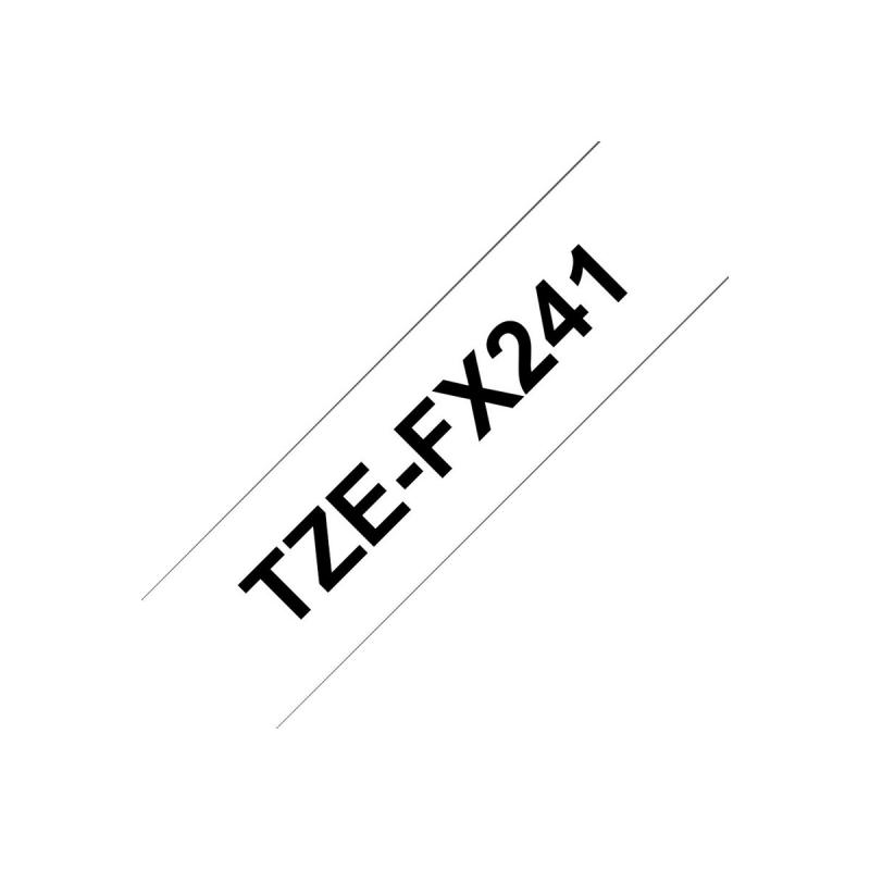 Brother TZE-Schriftbandkassette TZESchriftbandkassette TZe-FX241 TZeFX241 White Black (TZEFX241)