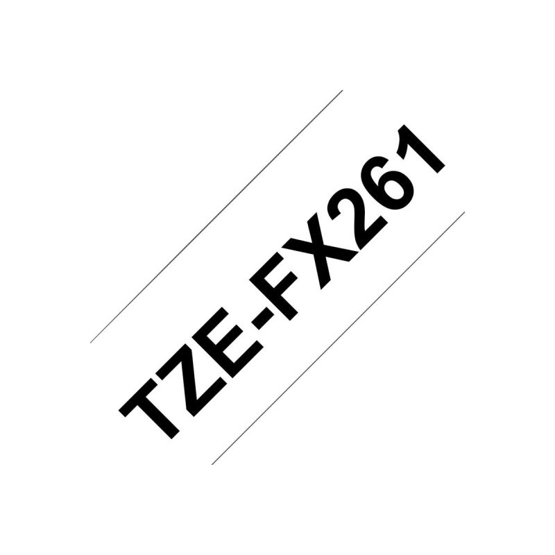 Brother TZE-Schriftbandkassette TZESchriftbandkassette TZe-FX261 TZeFX261 White Black (TZEFX261)