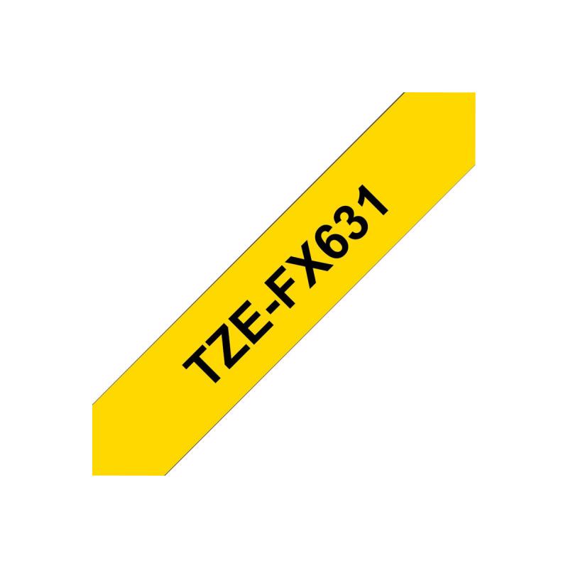Brother TZE-Schriftbandkassette TZESchriftbandkassette TZe-FX631 TZeFX631 Yellow Black (TZEFX631)