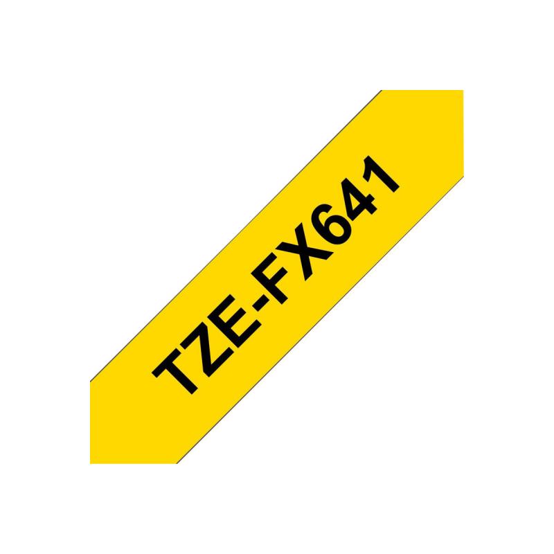 Brother TZE-Schriftbandkassette TZESchriftbandkassette TZe-FX641 TZeFX641 Yellow Black (TZEFX641)