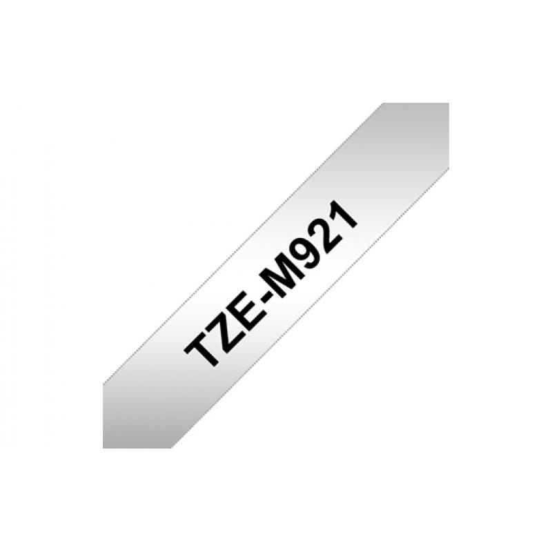Brother TZE-Schriftbandkassette TZESchriftbandkassette TZe-M921 TZeM921 Silver Black (TZEM921)