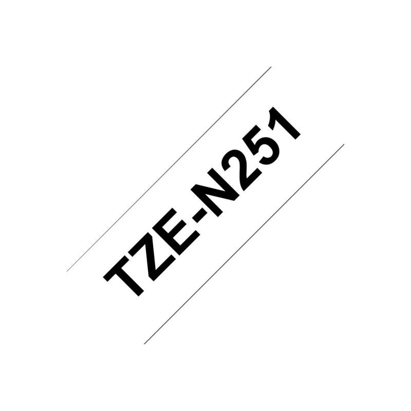 Brother TZE-Schriftbandkassette TZESchriftbandkassette TZe-N251 TZeN251 Weiß Schwarz (TZEN251)