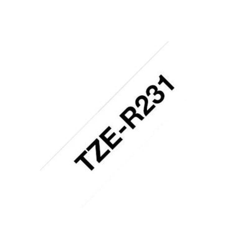 Brother TZE-Schriftbandkassette TZESchriftbandkassette TZe-R231 TZeR231 White Black (TZER231)