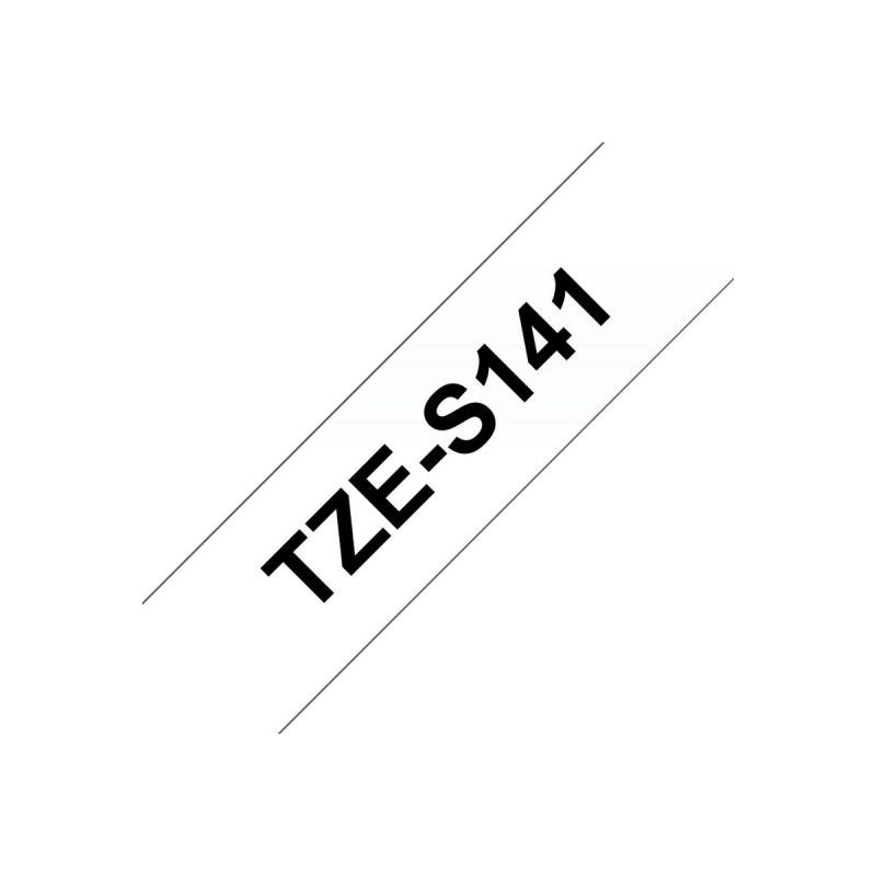 Brother TZE-Schriftbandkassette TZESchriftbandkassette TZe-S141 TZeS141 Transparent Black (TZES141)
