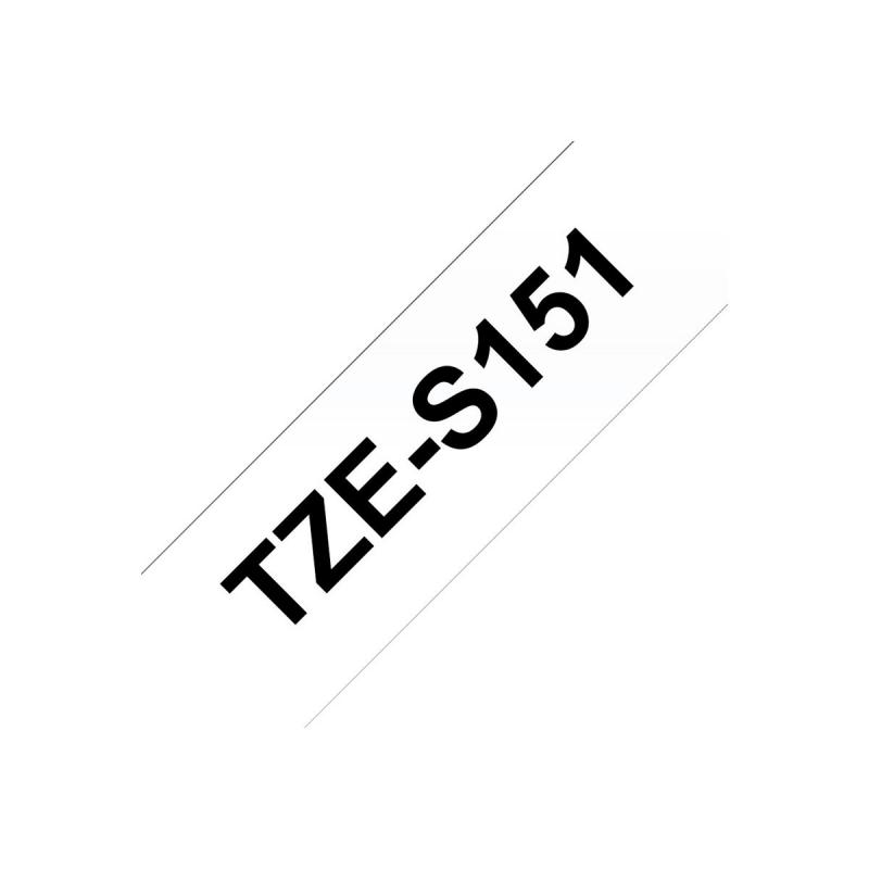 Brother TZE-Schriftbandkassette TZESchriftbandkassette TZe-S151 TZeS151 Transparent Black (TZES151)