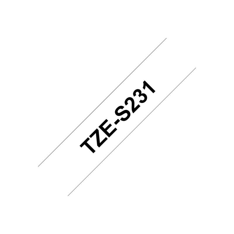 Brother TZE-Schriftbandkassette TZESchriftbandkassette TZe-S231 TZeS231 White Black (TZES231)