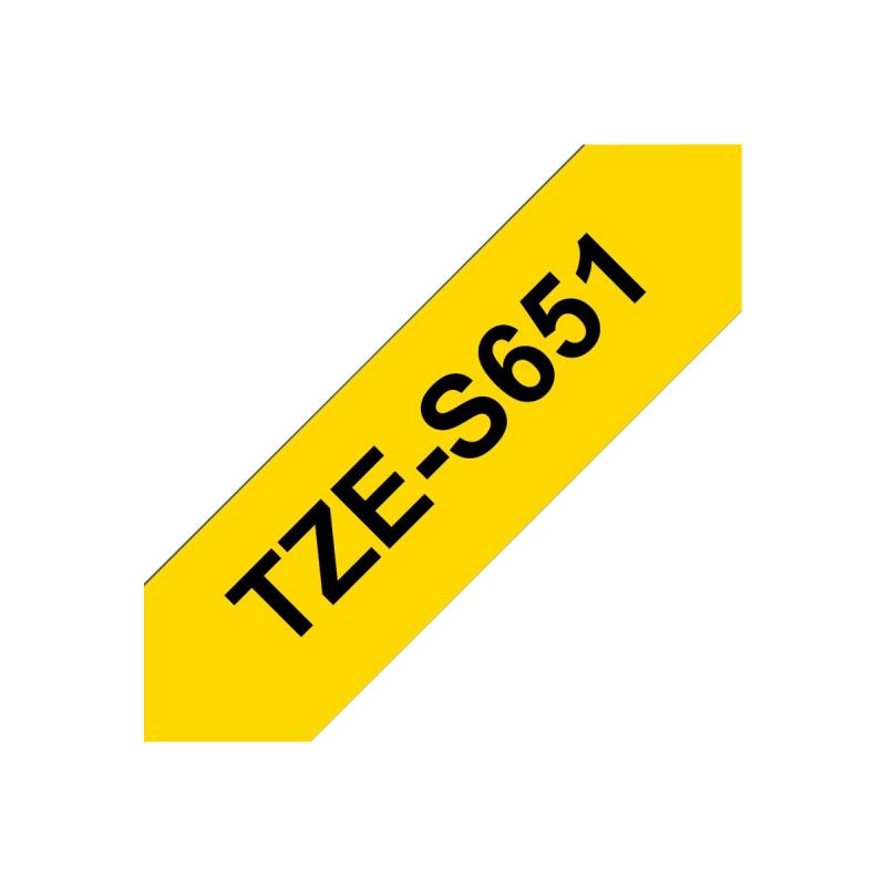 Brother TZE-Schriftbandkassette TZESchriftbandkassette TZe-S651 TZeS651 Yellow Black (TZES651)