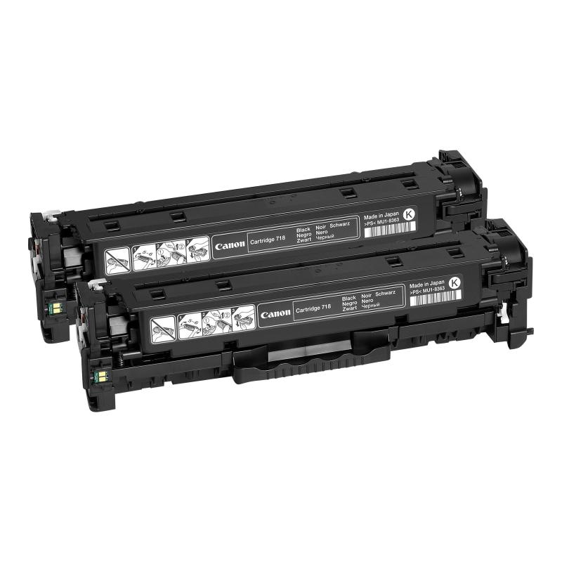 Canon Cartridge 718 Black Schwarz Twin Pack (2662B005)