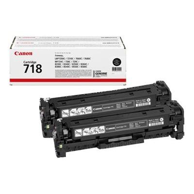 Canon Cartridge Contract 718 Black Schwarz Twin Pack (2662B017)