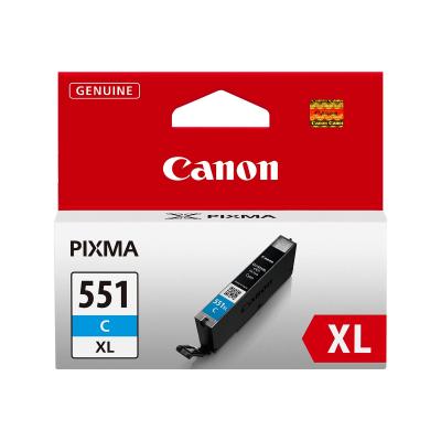 Canon Ink CLI-551XL CLI551XL Cyan Blister mit Alarm (6444B004)