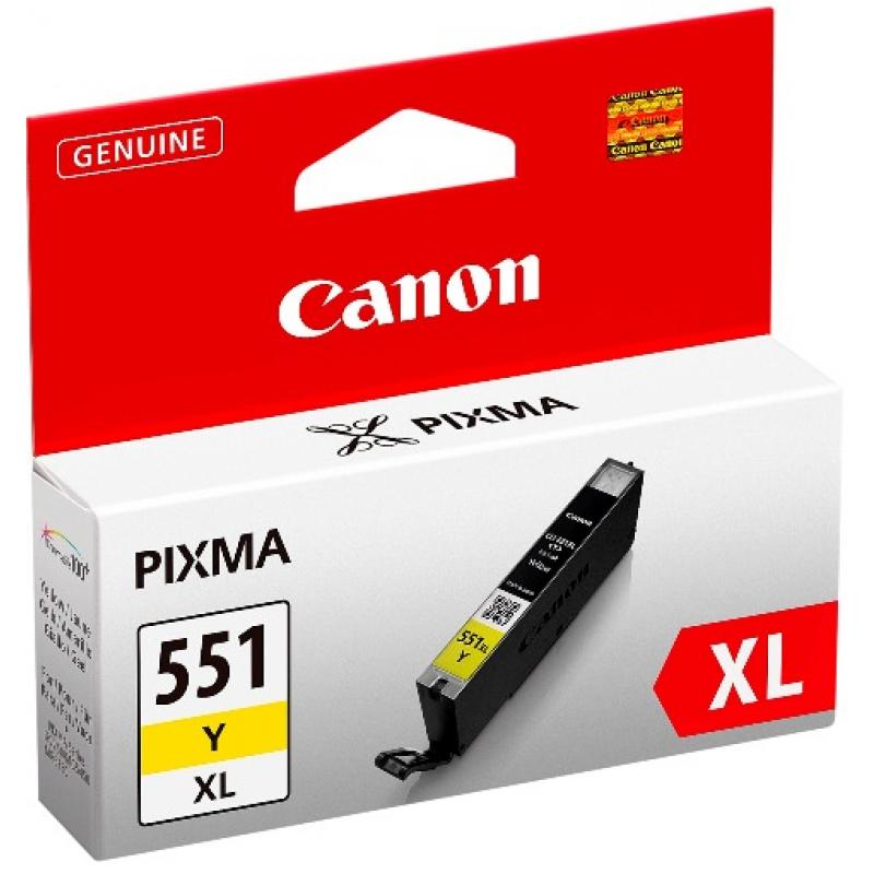 Canon Ink CLI-551XL CLI551XL Yellow Gelb Blister mit Alarm (6446B004)