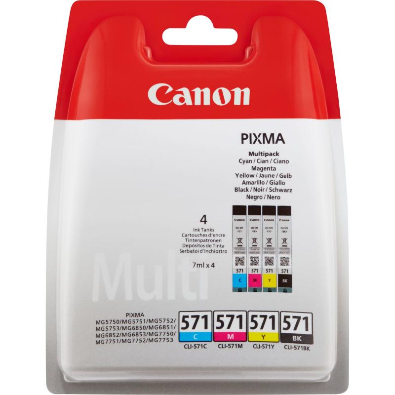 Canon Ink CLI-571 CLI571 Multipack (0386C005)