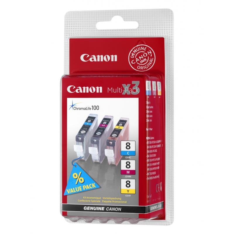 Canon Ink CLI-8 CLI8 Multipack (0621B029)