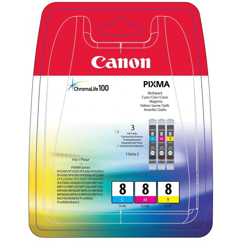 Canon Ink CLI-8 CLI8 Multipack (0621B029)