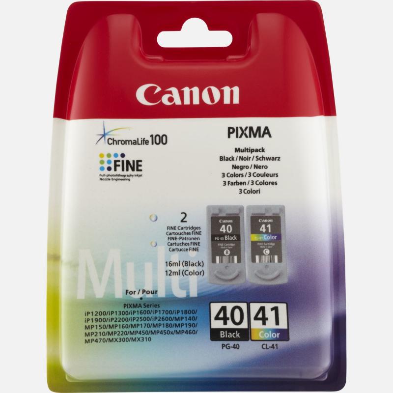 Canon Ink PG-40 PG40 CL-41 CL41 Multi Pack (0615B051)