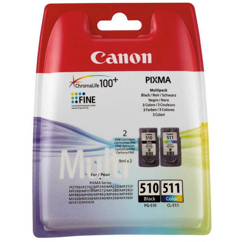 Canon Ink PG-510 CL-511 PG510 CL511 Multipack (2970B010)