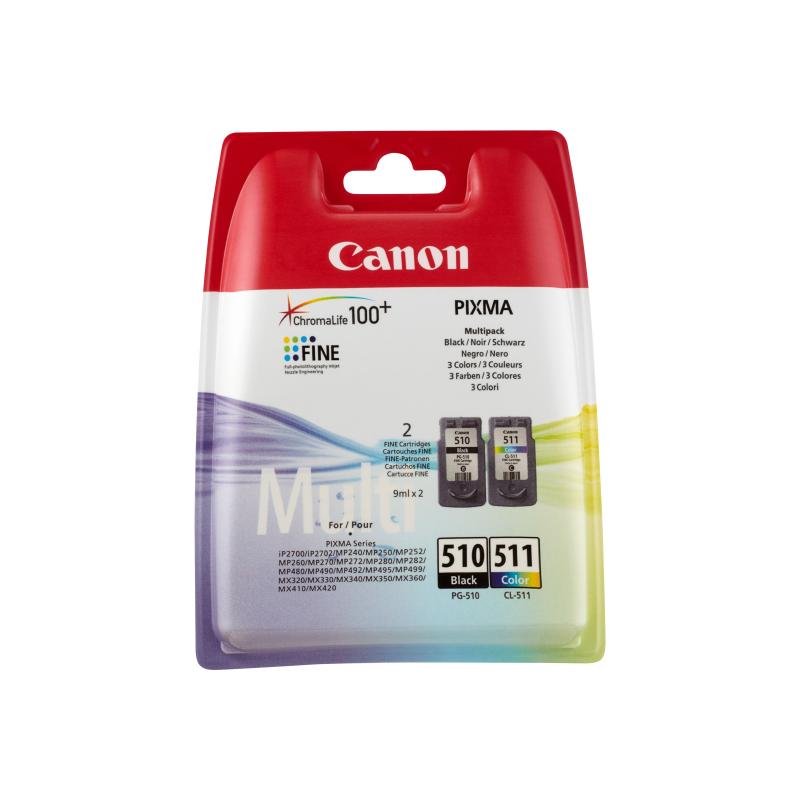 Canon Ink PG-510 CL-511 PG510 CL511 Multipack (2970B010)