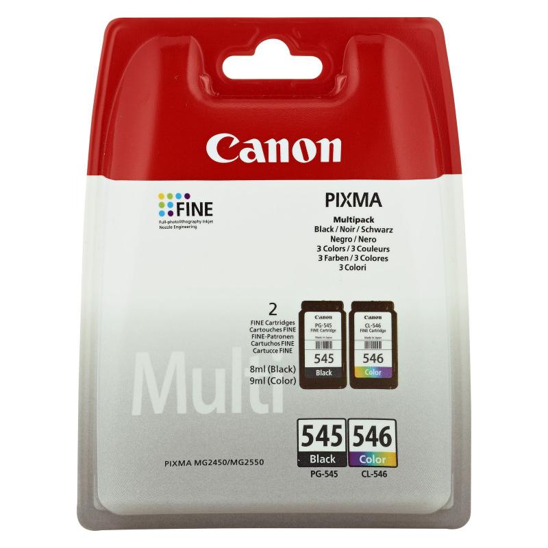 Canon Ink PG-545 CL-546 PG545 CL546 Multipack Blister ohne Alarm (8287B005)