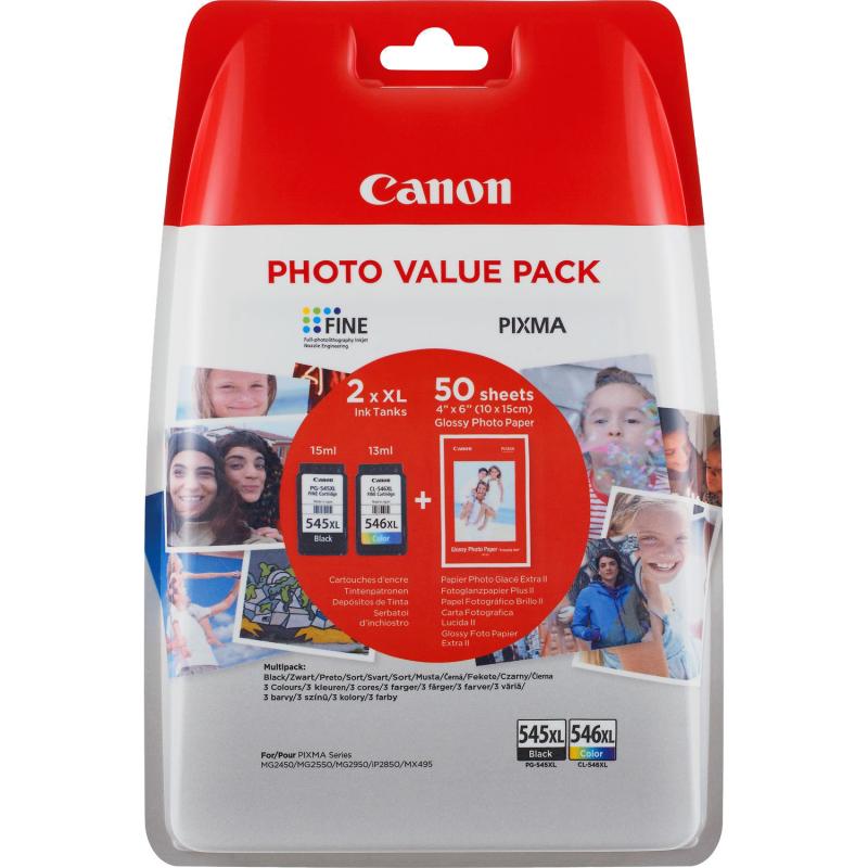 Canon Ink PG-545XL CL-546XL PG545XL CL546XL Multipack Blister (8286B006)
