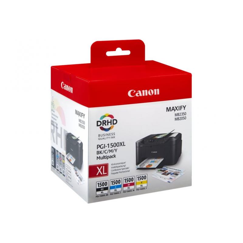 Canon Ink PGI-1500 PGI1500 XL B C M Y (9182B004)