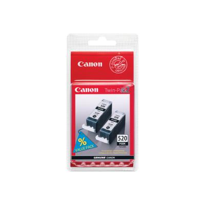 Canon Ink PGI-520 PGI520 Black Schwarz Blister Twin Pack (2932B012)