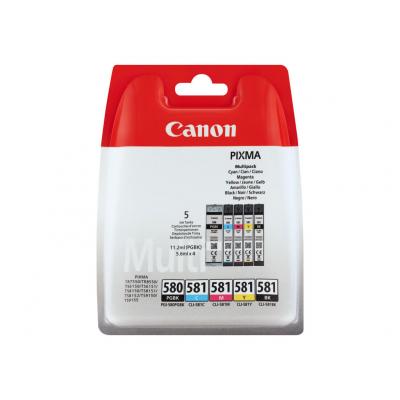 Canon Ink PGI-580 PGI580 PGBK CLI-581 PGBK CLI581 CMYBK Multipack (2078C005)