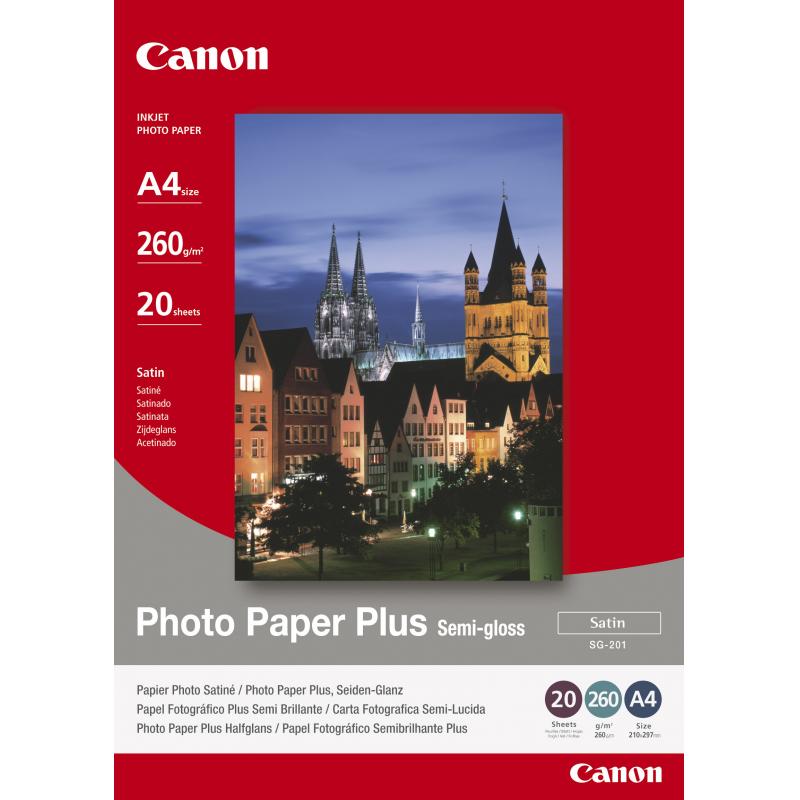 Canon Paper SG-201 SG201 Photo Paper Plus Semi-gloss Semigloss (1686B021)