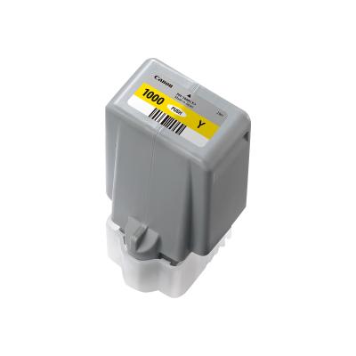 Canon PFI-1000 PFI1000 Y 80 ml Gelb Original Tintenbehälter (0549C001)