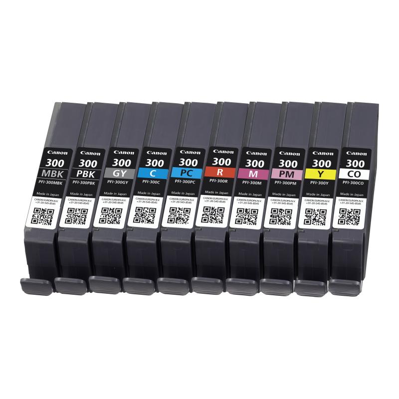 Canon PFI-300 PFI300 PBK Photo schwarz Original (4193C001)
