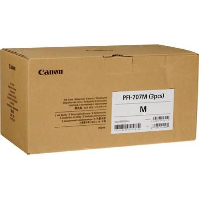Canon PFI-707 PFI707 M 3er-Pack 3erPack 700 ml Magenta (9823B003)