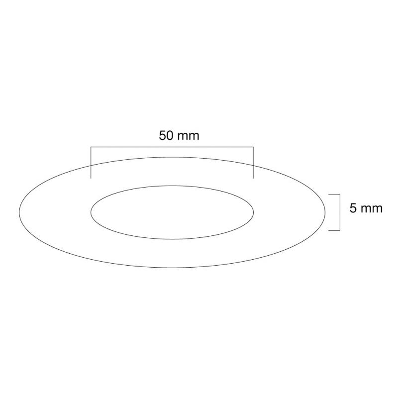 Ceiling cover for FPMA-C100 FPMAC100 & FPMA-C100SILVER, FPMAC100SILVER, 50 mm FPMA-CRB5HM FPMACRB5HM (FPMA-CRB5HM)