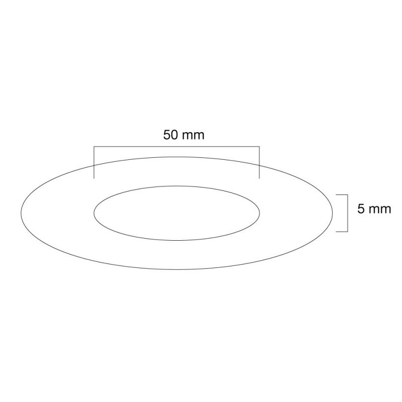 Ceiling cover for FPMA-C100 FPMAC100 & FPMA-C100SILVER, FPMAC100SILVER, 50 mm FPMA-CRW5HM FPMACRW5HM (FPMA-CRW5HM)