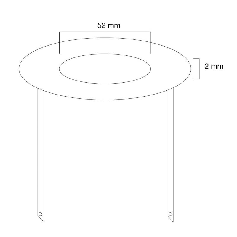 Ceiling cover for FPMA-C100 FPMAC100 & FPMA-C100SILVER, FPMAC100SILVER, 51 mm, metal FPMA-CRW5 FPMACRW5 (FPMA-CRW5)