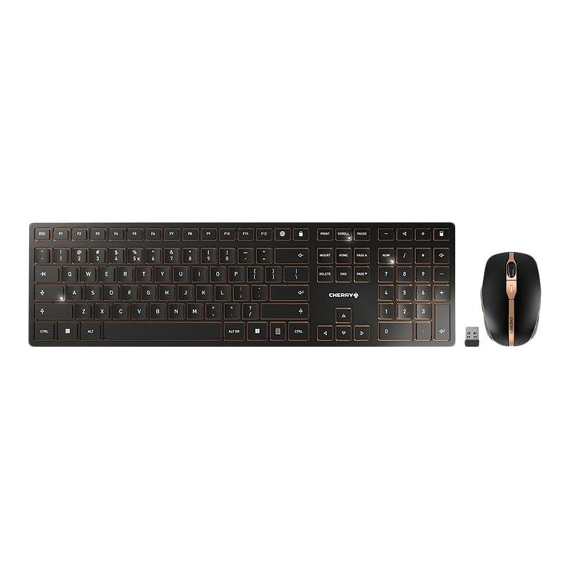 Cherry Keyboard Mouse-Set Keyboard MouseSet DW 9000 SLIM wireless black Schwarz EU-Layout EULayout (JD-9000EU-2) (JD9000EU2)