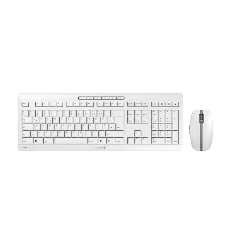Cherry STREAM DESKTOP Tastatur-und-Maus-Set TastaturundMausSet Pale Gray (JD-8500DE-0) (JD8500DE0)