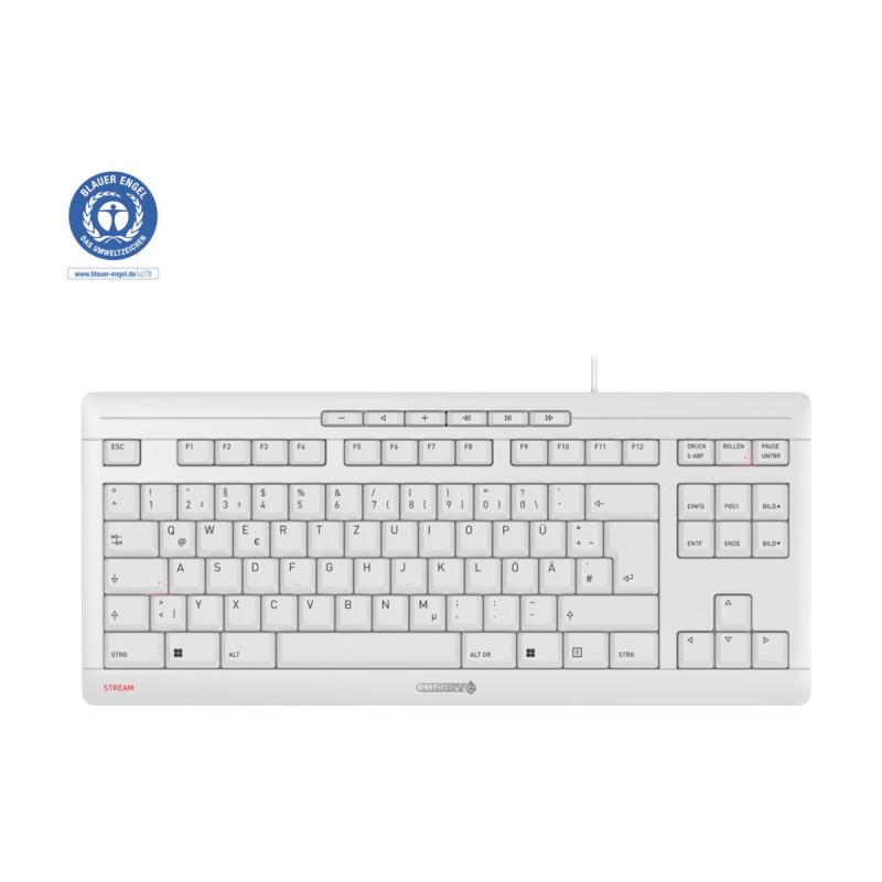 Cherry STREAM KEYBOARD TKL DE Tastatur weiß (JK-8600DE-0) (JK8600DE0)