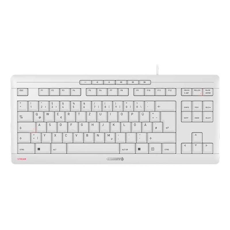 Cherry STREAM KEYBOARD TKL DE Tastatur weiß (JK-8600DE-0) (JK8600DE0)