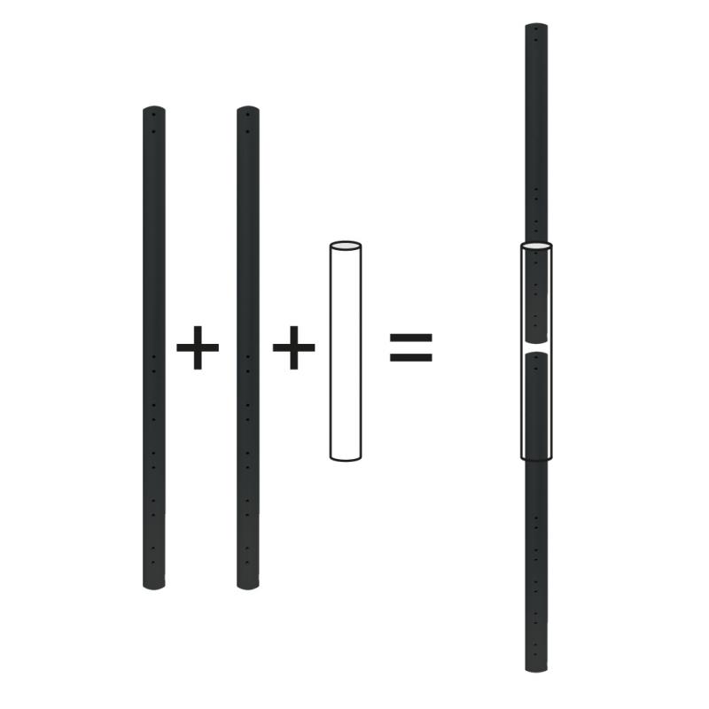 Connector kit for FPMA-CP- FPMACP extension pole series FPMA-CPCONNECTBLACK FPMACPCONNECTBLACK (FPMA-CPCONNECTBLACK)